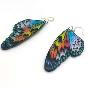 Holographic Sparkle Fairy Wing Earrings
